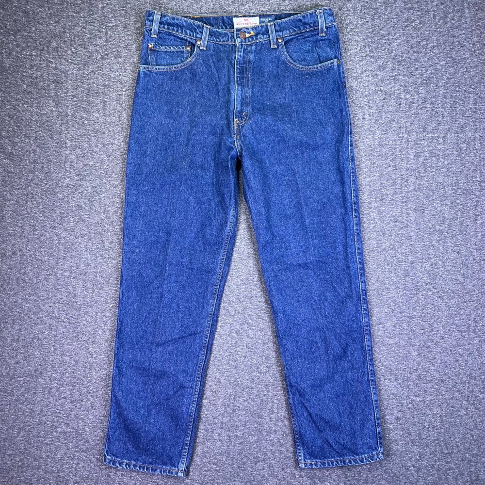 VTG 90s Levi Strauss Signature 540‎ Jeans 36x29 Blue Relaxed Fit Casual Straight
